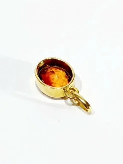 Pendentif en or jaune et citrine