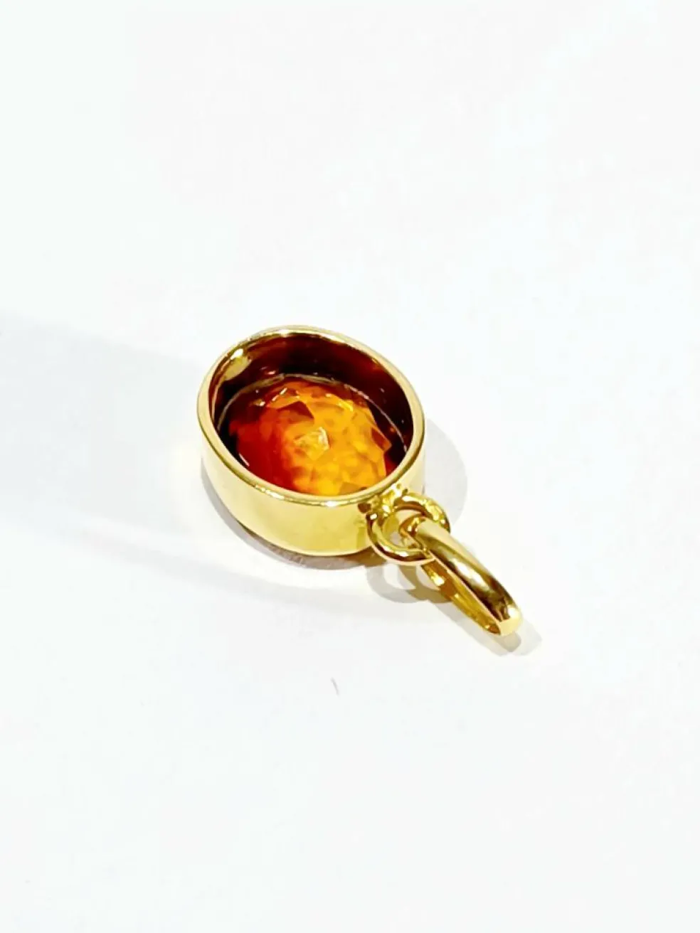 Pendentif en or jaune et citrine
