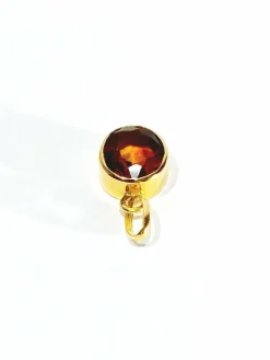 Pendentif en or jaune et citrine