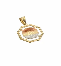 Pendentif en or jaune forme octogonale