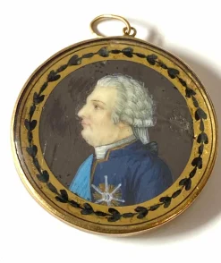 Pendentif en or miniature portrait de LOUIS XVI
