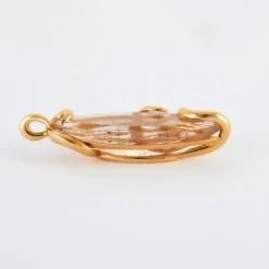 Pendentif en quartz rutile de l'Arkansas