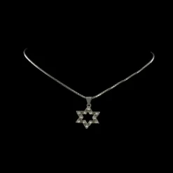 Pendentif Etoile Diamants et sa chaîne