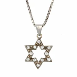 Pendentif Etoile Diamants et sa chaîne