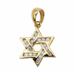 Pendentif Etoile Or jaune Diamant