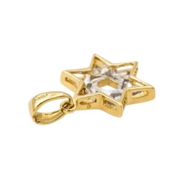 Pendentif Etoile Or jaune Diamant