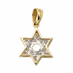 Pendentif Etoile Or jaune Diamant