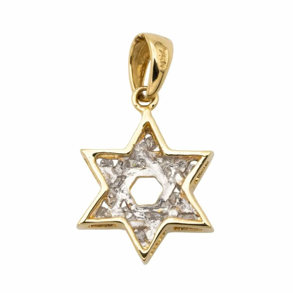Pendentif Etoile Or jaune Diamant