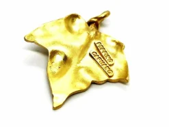 Pendentif Feuille Or jaune