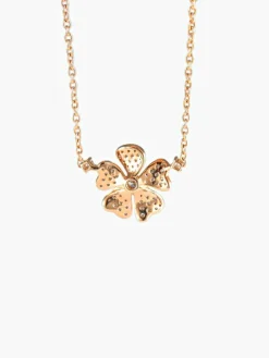 Pendentif Fleur Diamants