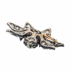 Pendentif Fleur Or jaune Diamant