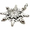 Pendentif Flocon Or blanc Diamant