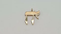 Pendentif HAI LA VIE en Or jaune, Diamants