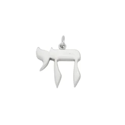 Pendentif Hai or blanc