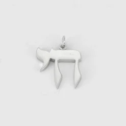 Pendentif Hai or blanc