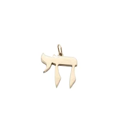 Pendentif Hai or blanc paladié 18 carats