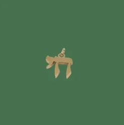 Pendentif "hai" or jaune