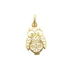 pendentif hibou en or jaune