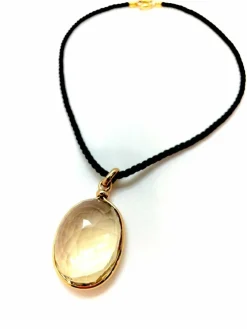 Pendentif imposante citrine