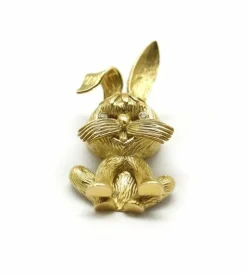 Pendentif Lapin Or et diamants