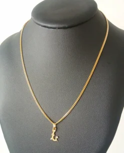 Pendentif lettre L et sa chaîne