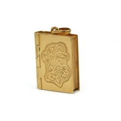 Pendentif Livre - Or jaune