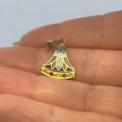 Pendentif Lotus égyptien Or Jaune 18k
