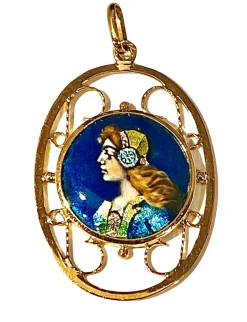 Pendentif émail de Limoges