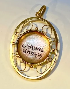 Pendentif émail de Limoges