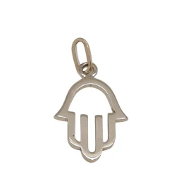 Pendentif Main en Or blanc