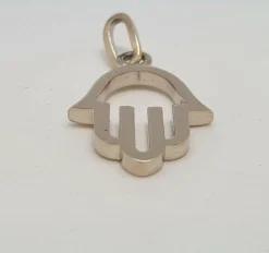 Pendentif Main en Or blanc