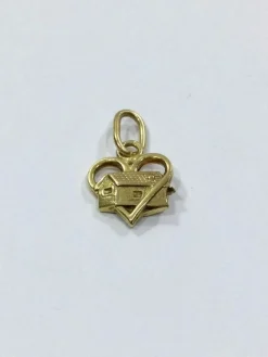 Pendentif Maison En Or