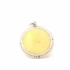 Pendentif médaille ancienne perles et diamant