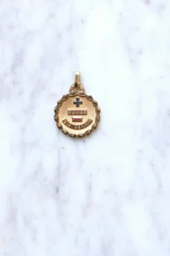 Pendentif médaille d'amour Augis en or jaune
