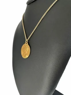 Pendentif Médaille or jaune de René Cliquet Grands-Ducs et Grandes-Duchesses de Luxembourg