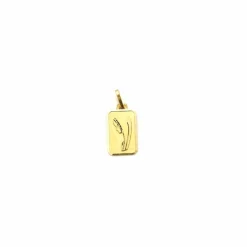 Pendentif médaille religieuse Vierge or jaune