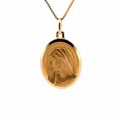 Pendentif Médaille vierge marie or jaune