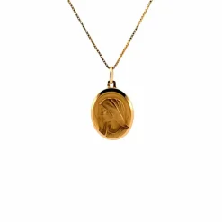 Pendentif Médaille vierge marie or jaune