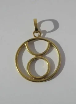 Pendentif médaille zodiaque Taureau