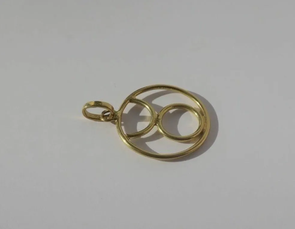Pendentif médaille zodiaque Taureau