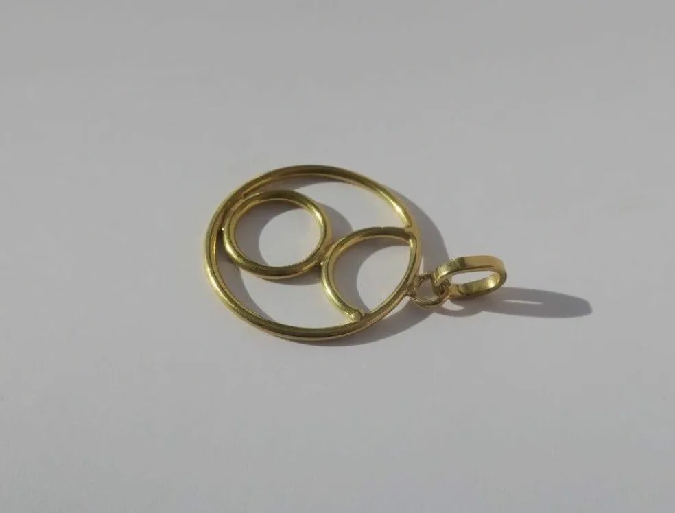 Pendentif médaille zodiaque Taureau