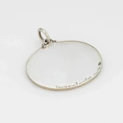 Pendentif médaillon oiseau Gianmaria Buccellati en argent sterling émail rouge Estate