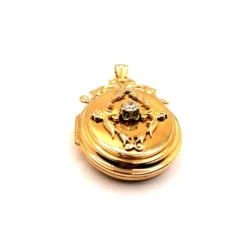 PENDENTIF MÉDAILLON OR JAUNE