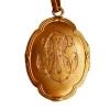 Pendentif médaillon Porte photo, Diamant Taille Rose Et Perles