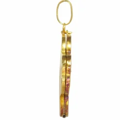 Pendentif médaillon porte-bonheur en or vintage