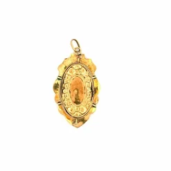 Pendentif Médaillon Portrait or jaune