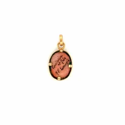 Pendentif Médaillon Vintage Or 18k & Email de Limoges