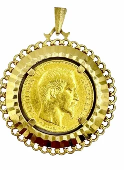 Pendentif Napoléon III or jaune