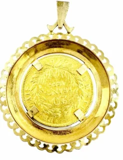 Pendentif Napoléon III or jaune