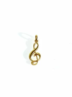 Pendentif Note de Musique en or jaune